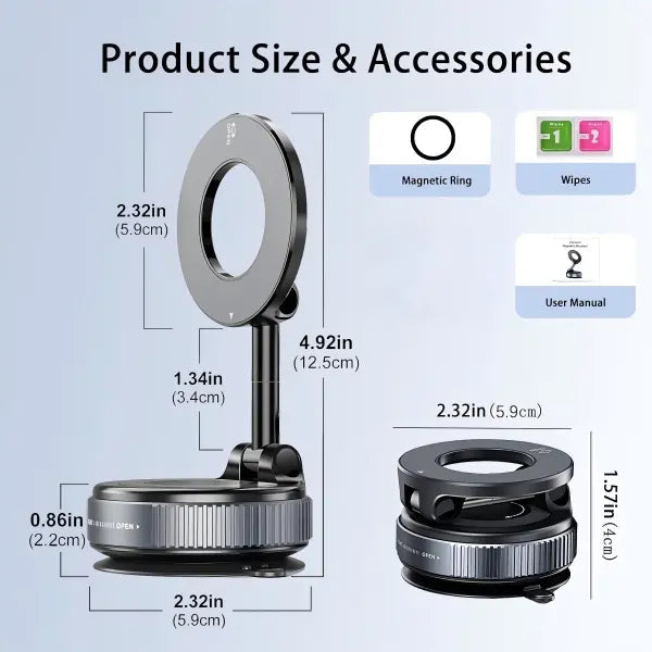 【DealsForYouDays】Dreamrile 2.0 Foldable Magnetic Car Phone Holder